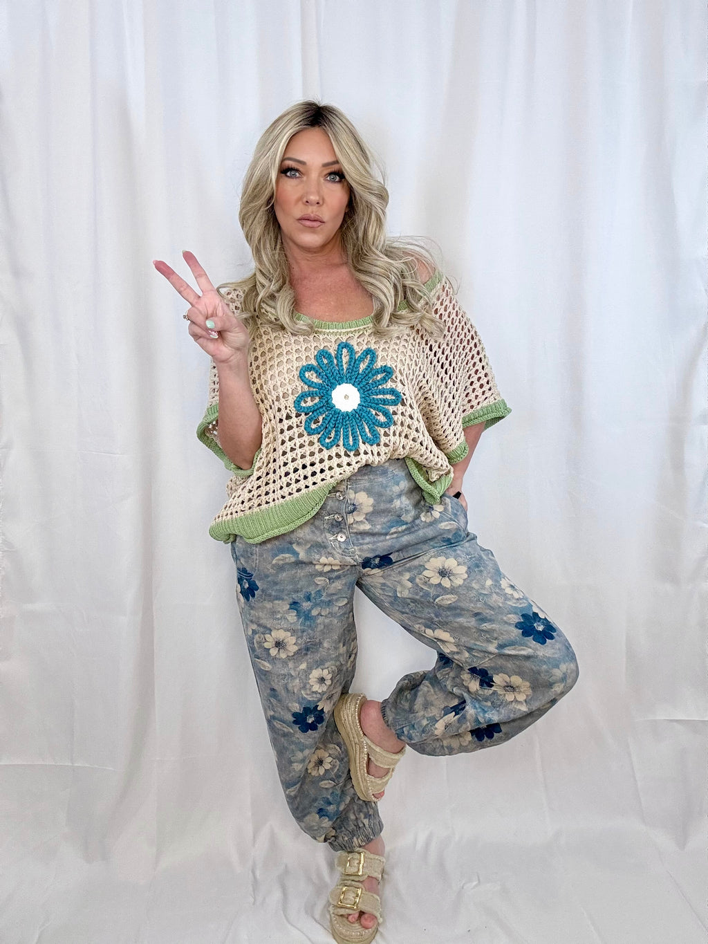 Gypsy Bloom Watercolor Joggers