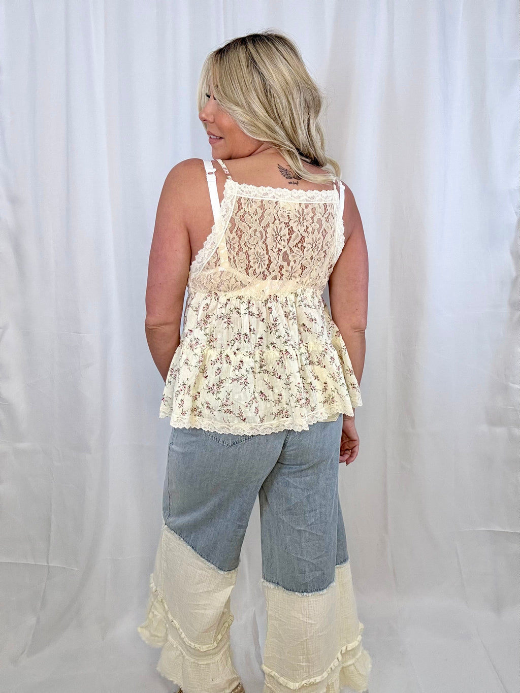 Ethereal Blooms Babydoll Tank