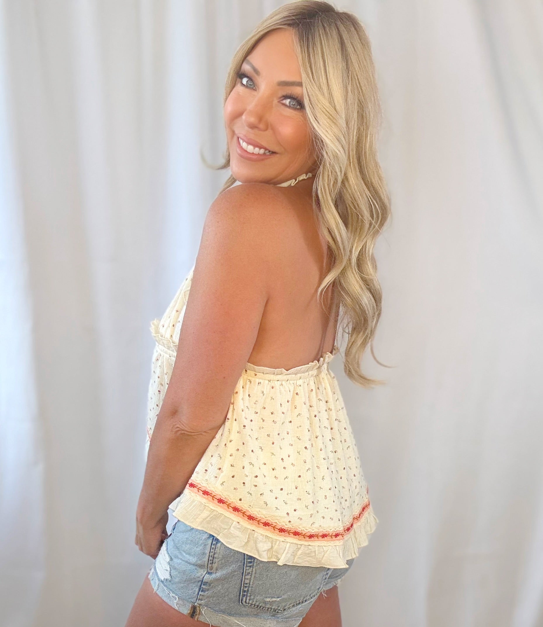 Ditsy Darling Halter Top