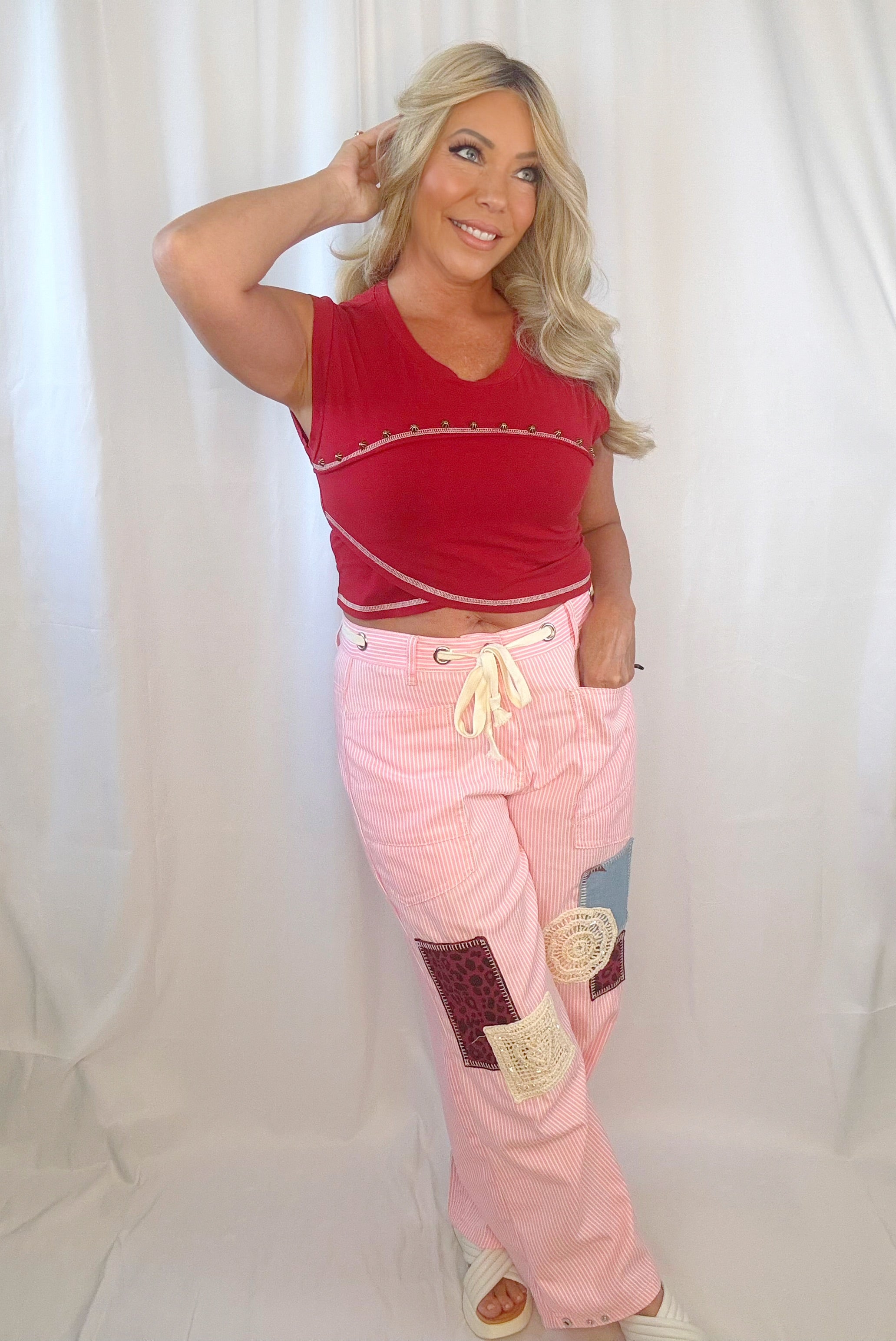 Pink Daydream Patch Pants