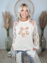 Load image into Gallery viewer, Eye Catcher Floral Lace Top-Ivory
