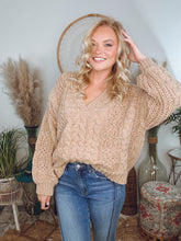 Load image into Gallery viewer, Catch You Later Knit Sweater-Taupe
