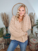 Load image into Gallery viewer, Catch You Later Knit Sweater-Taupe
