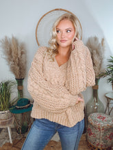 Load image into Gallery viewer, Catch You Later Knit Sweater-Taupe
