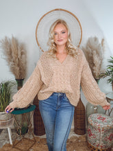 Load image into Gallery viewer, Catch You Later Knit Sweater-Taupe
