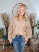 Load image into Gallery viewer, Catch You Later Knit Sweater-Taupe
