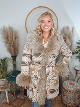 Load image into Gallery viewer, Yellowstone Aztec Fur Lined Coat
