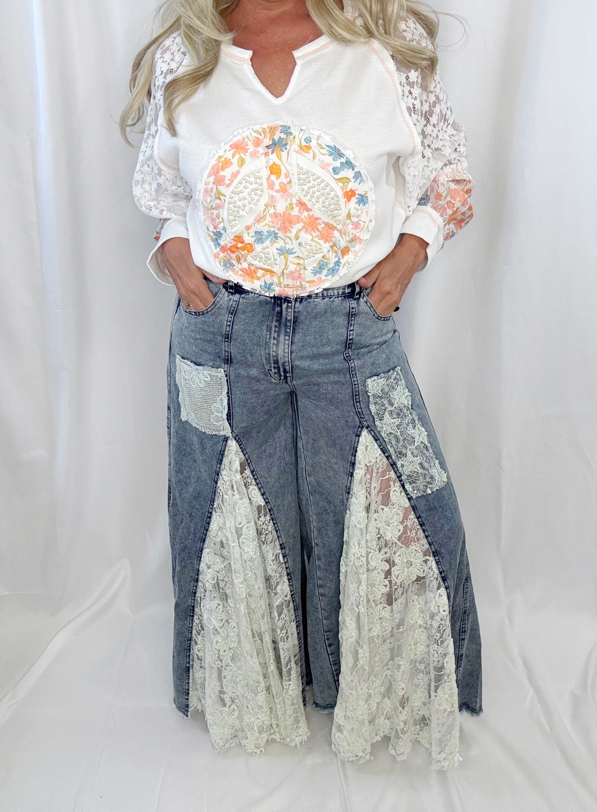Sweet Surrender Lace Flares