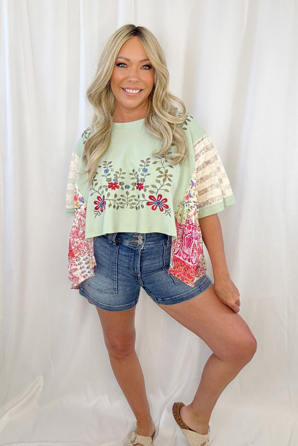 Petals & Poetry Embroidered Top