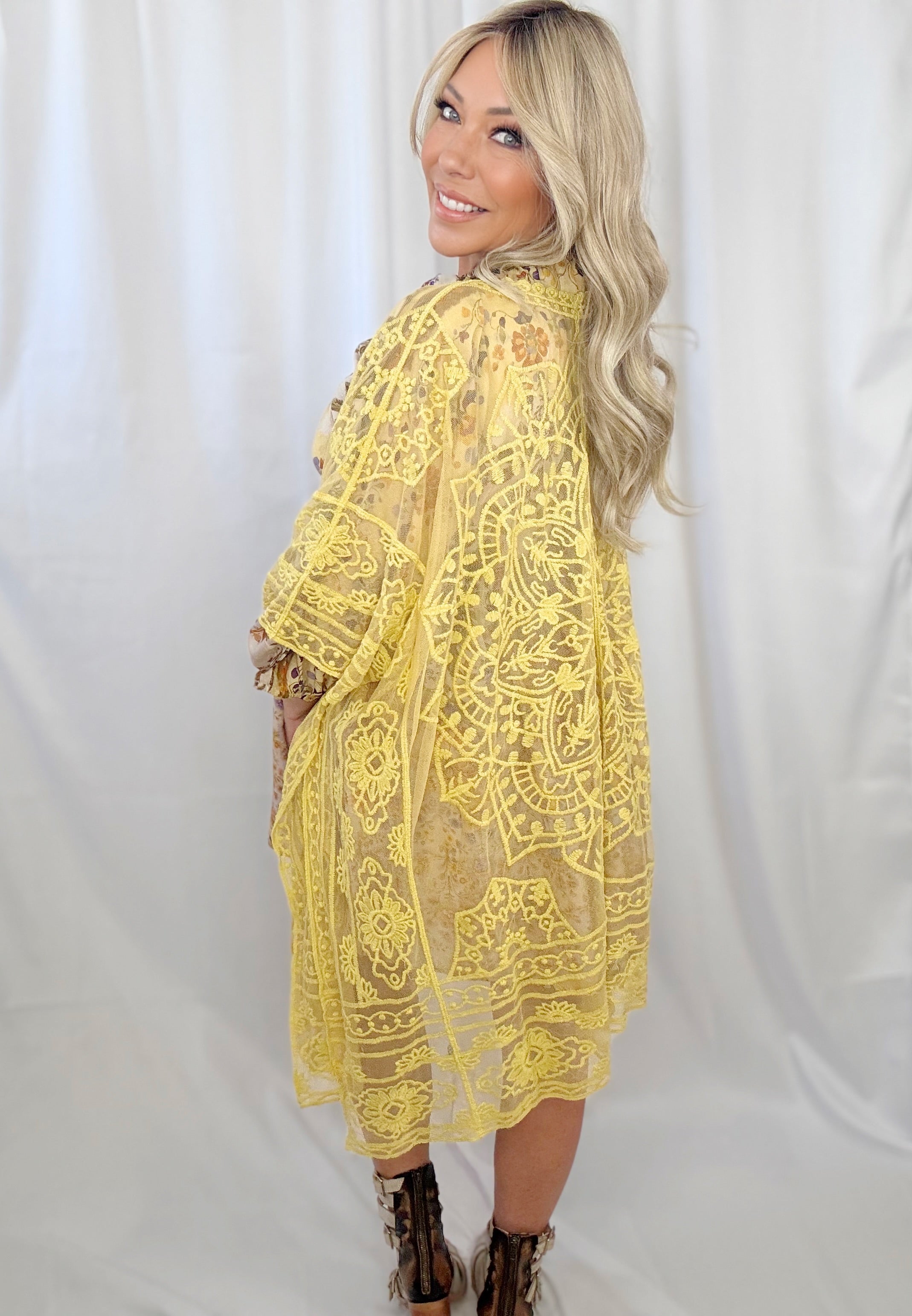 Sacred Sun Mandala Kimono