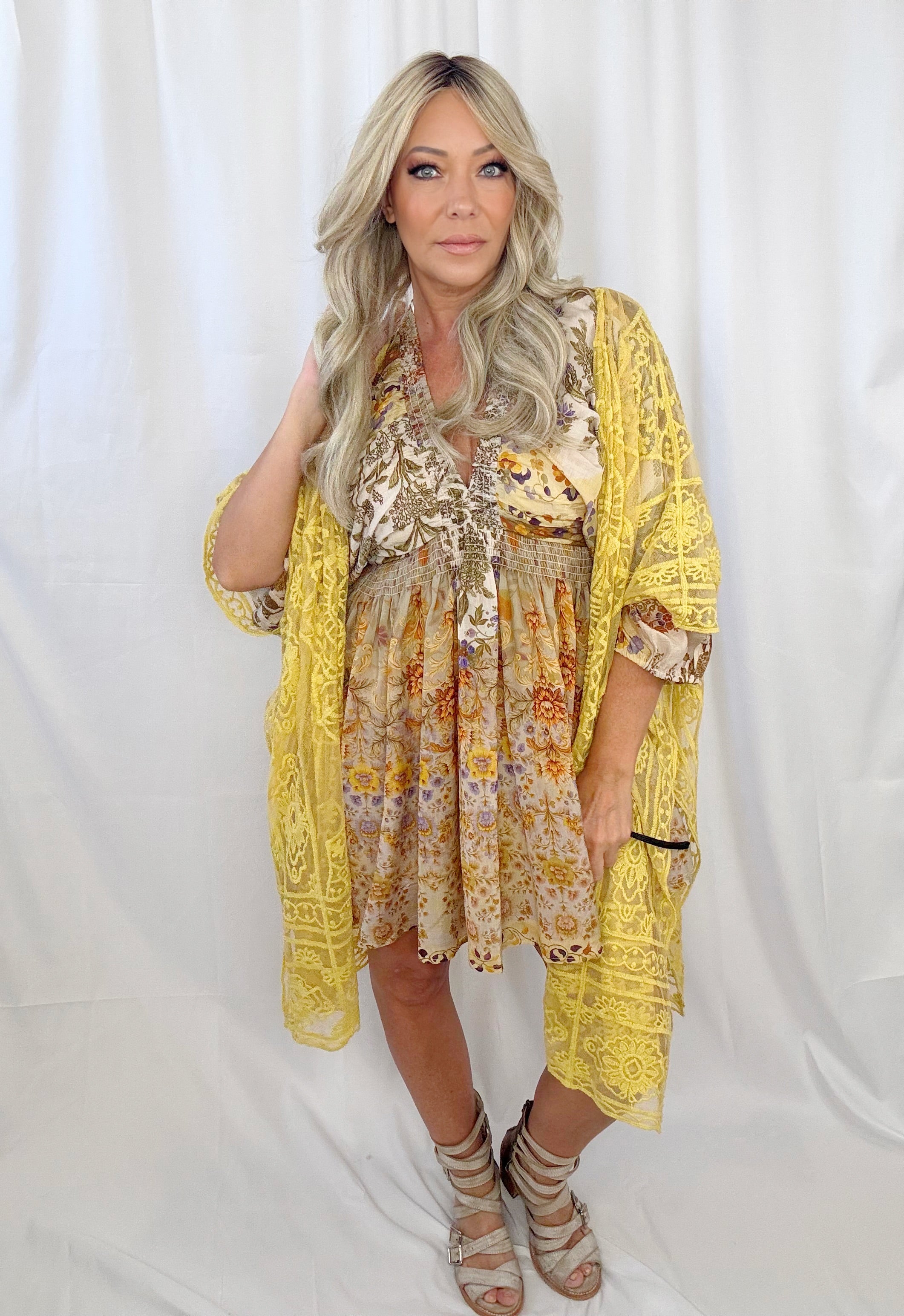 Sacred Sun Mandala Kimono