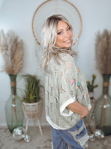 Daisy Dream Crochet Sweater