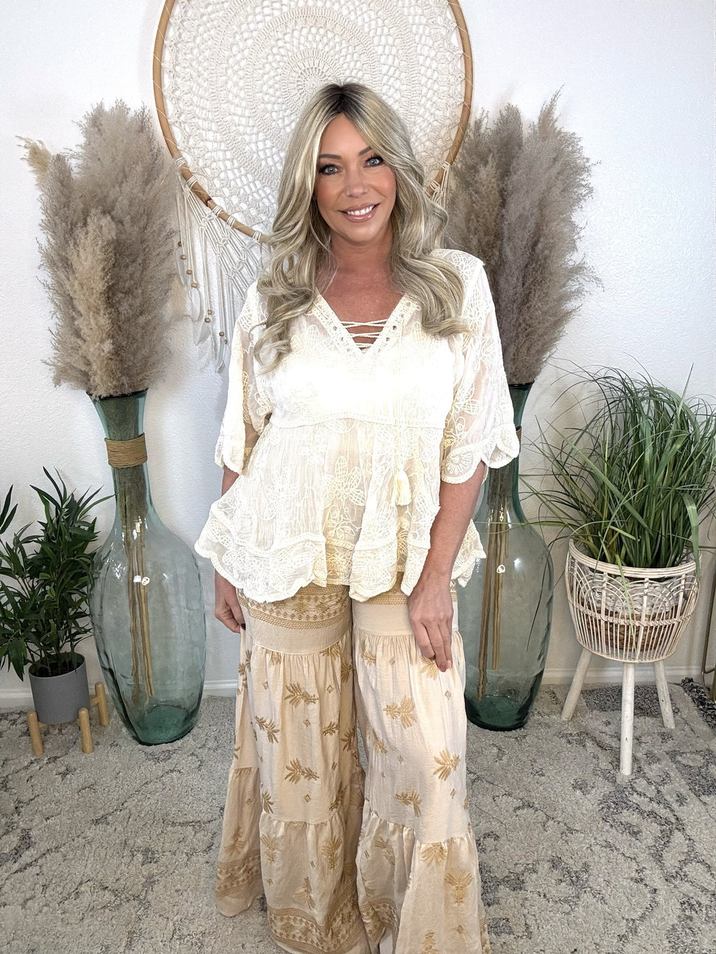 Windswept Riviera Palazzo Pants