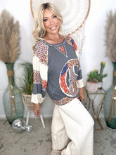 Load image into Gallery viewer, Floral Harmony Thermal Top
