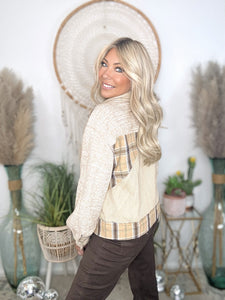 Fallstitch Contrast Shacket