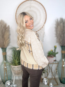 Fallstitch Contrast Shacket