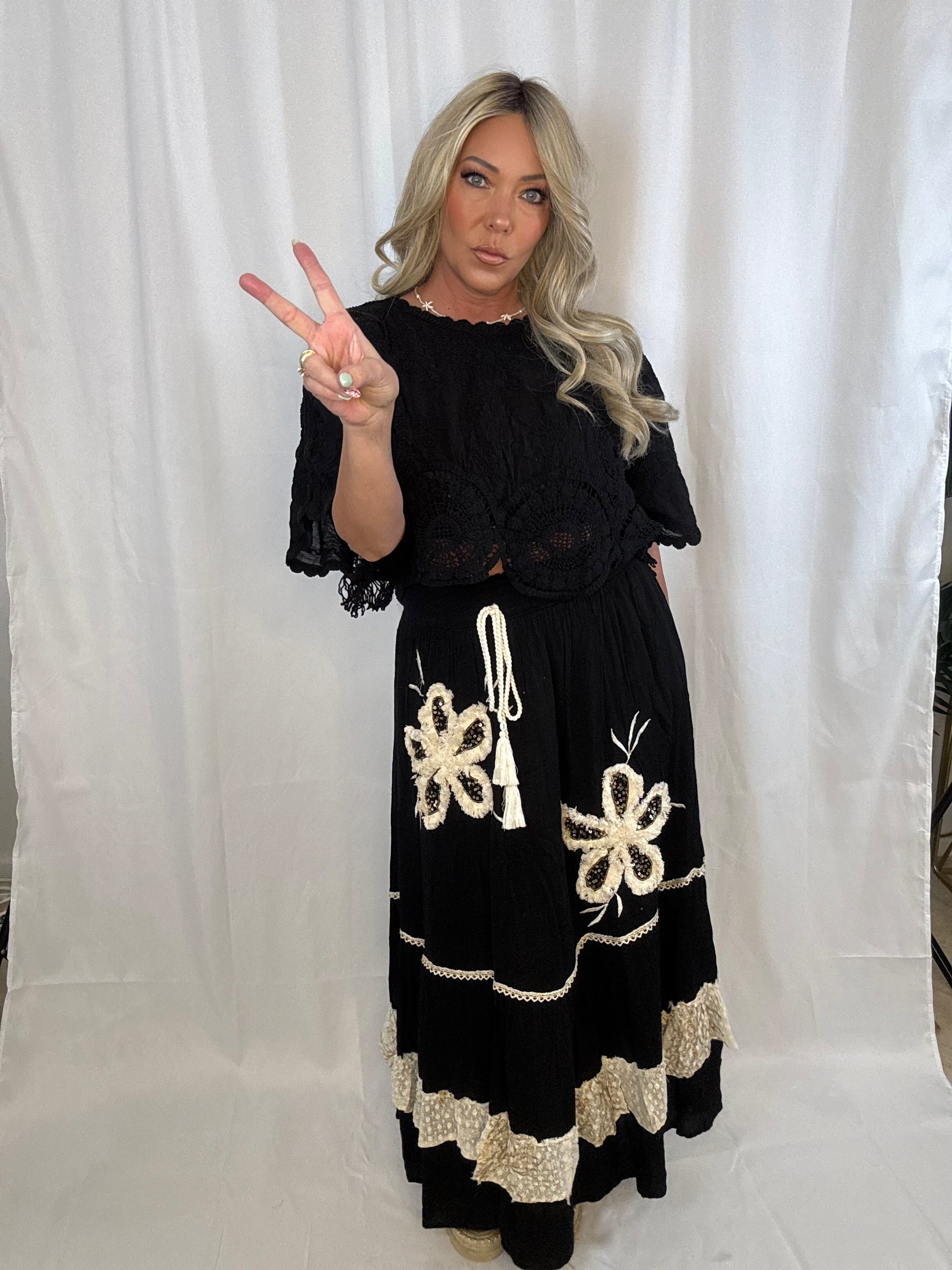 Moonlit Shore Crochet Top