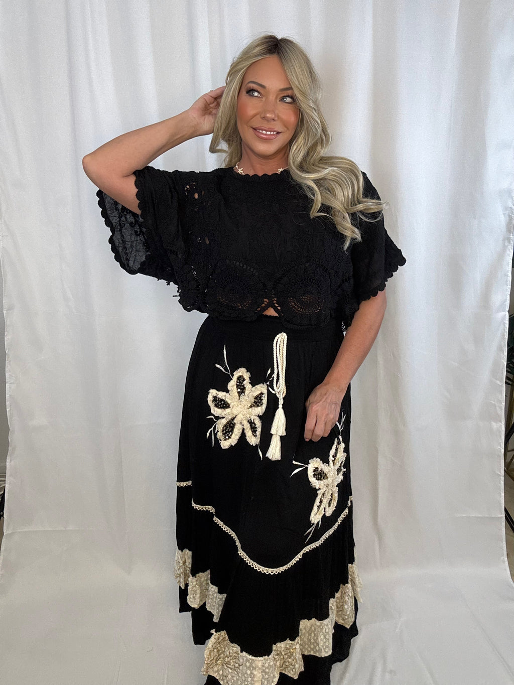 Moonlit Shore Crochet Top