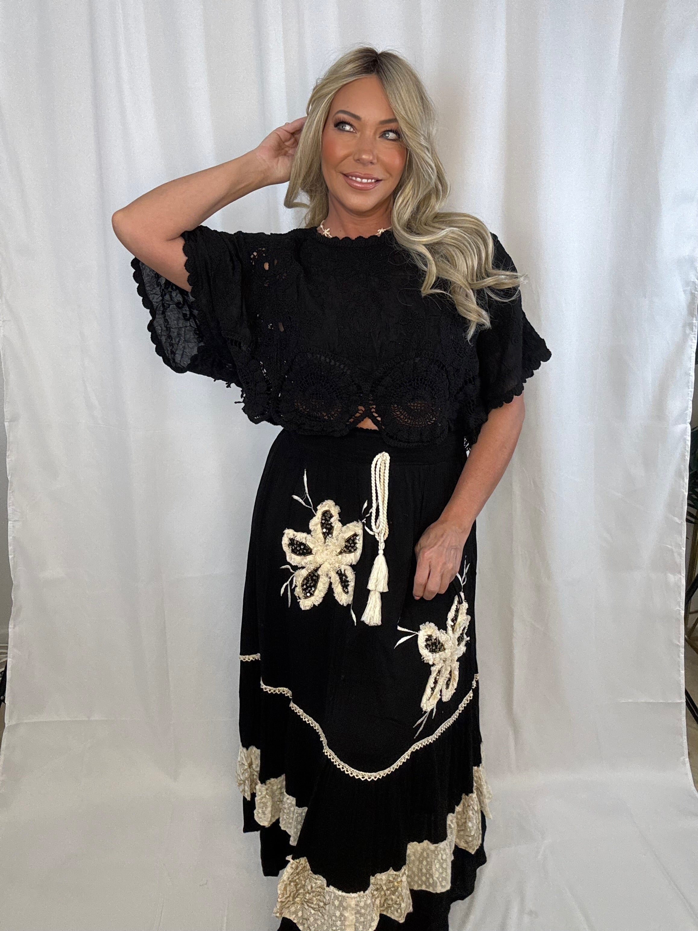 Moonlit Shore Crochet Top