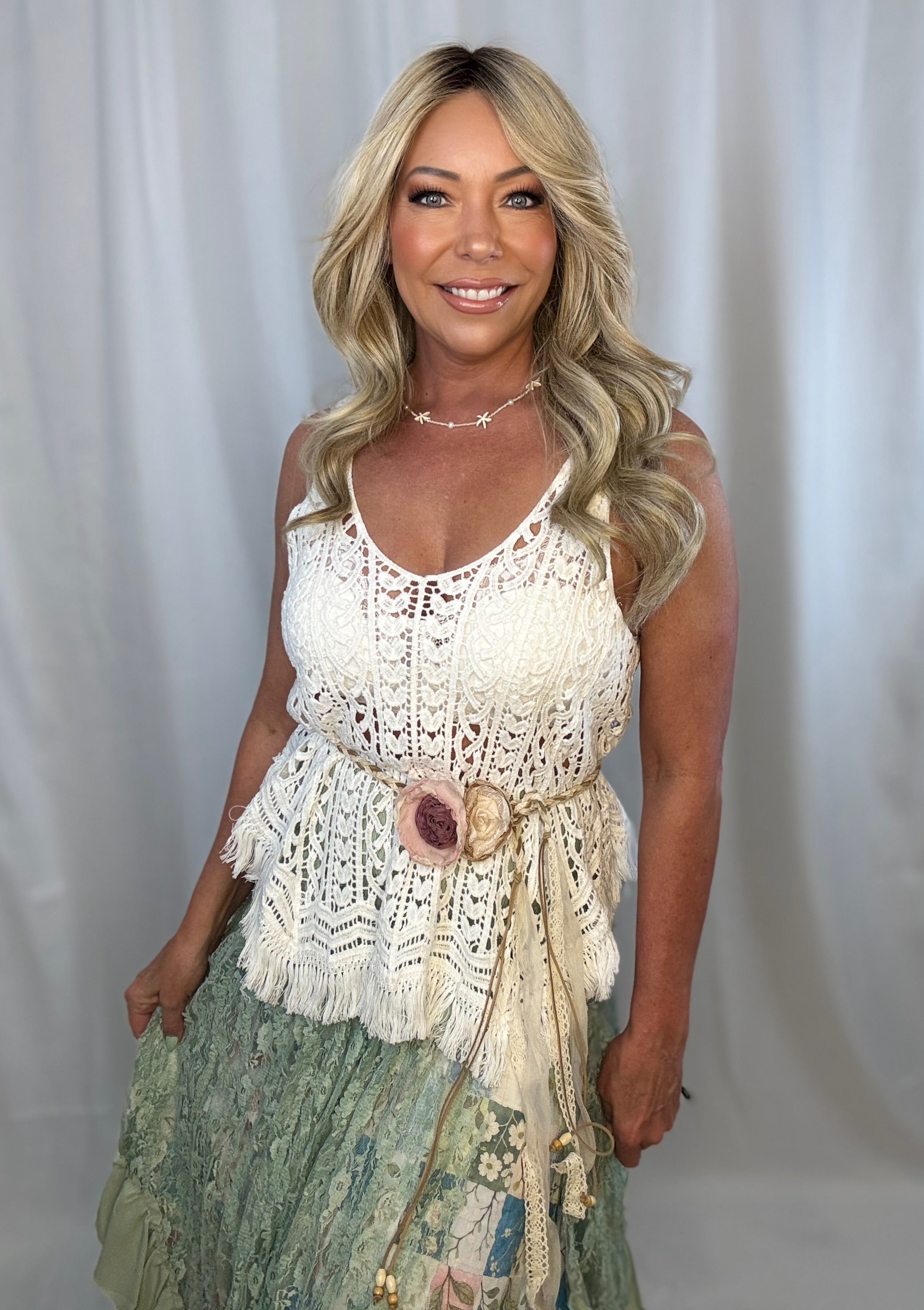 Ocean Whisper Crochet Top