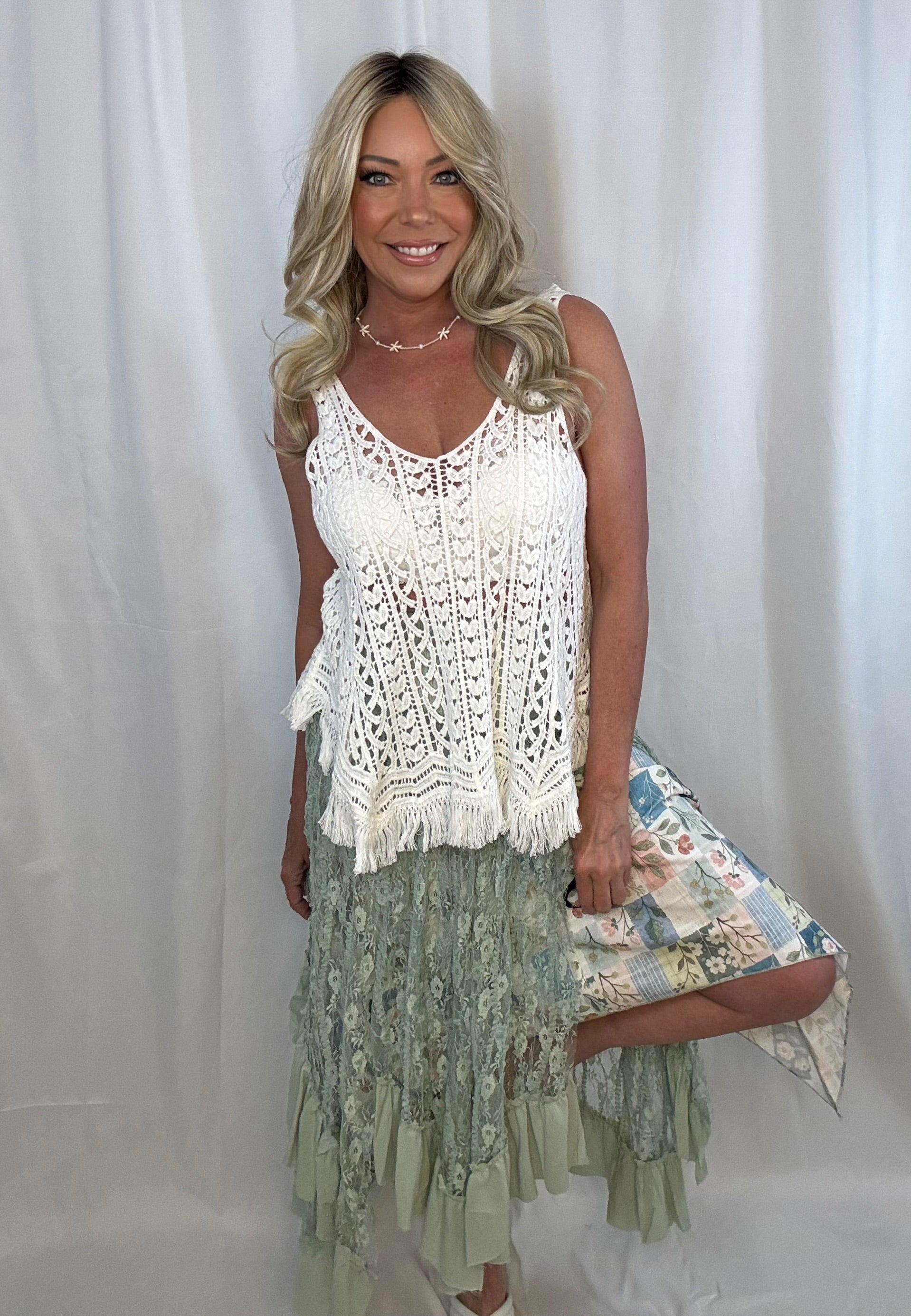 Ocean Whisper Crochet Top