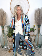 Load image into Gallery viewer, Soulful Wanderer Crochet Duster-Black
