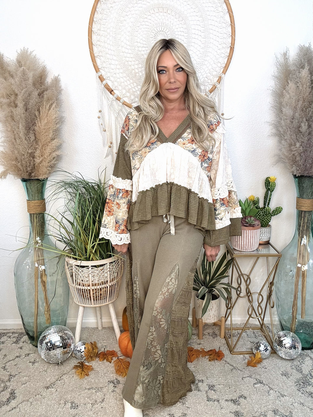 Cozy Grace Wide Leg Pants