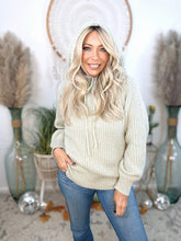 Load image into Gallery viewer, The Cloudknit Hooded Sweater-Sage
