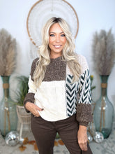 Load image into Gallery viewer, Patchwork Harmony Cozy Sweater
