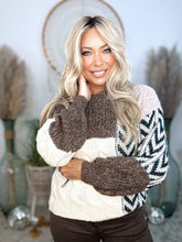 Load image into Gallery viewer, Patchwork Harmony Cozy Sweater
