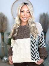 Load image into Gallery viewer, Patchwork Harmony Cozy Sweater
