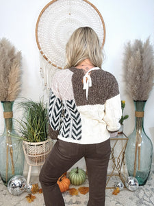Patchwork Harmony Cozy Sweater