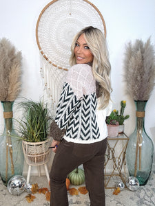 Patchwork Harmony Cozy Sweater