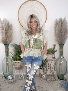 Riviera Floral Print Blouse