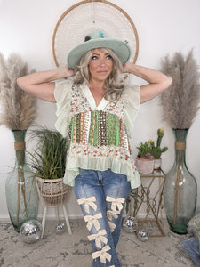 Riviera Floral Print Blouse