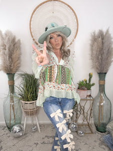 Riviera Floral Print Blouse