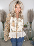 Peaceful Vibes Plaid Top