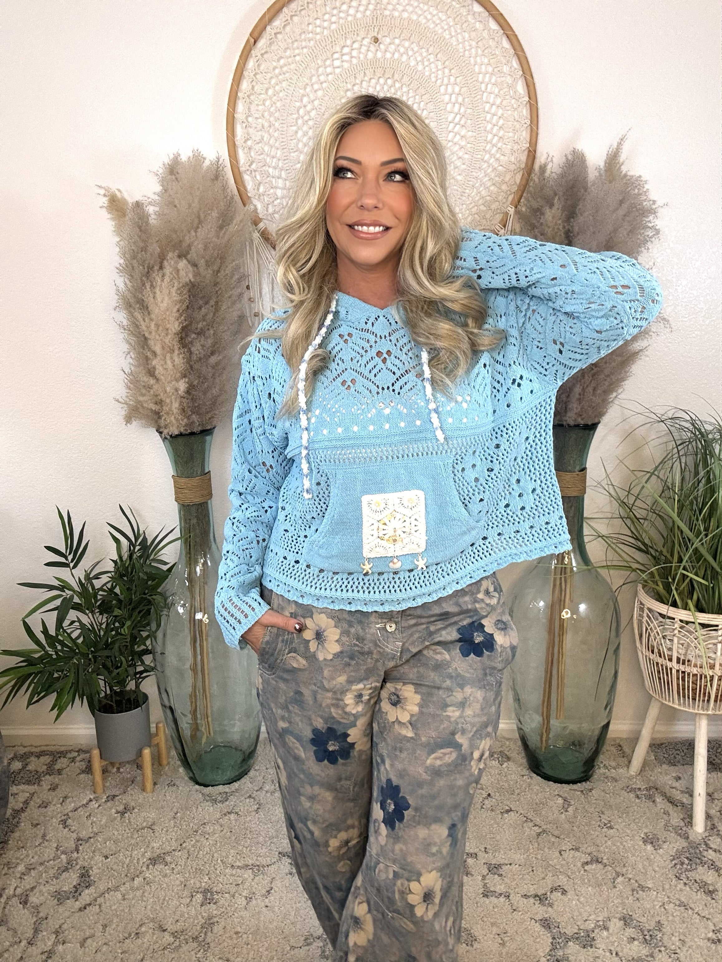 Wild At Heart Crochet Hoodie