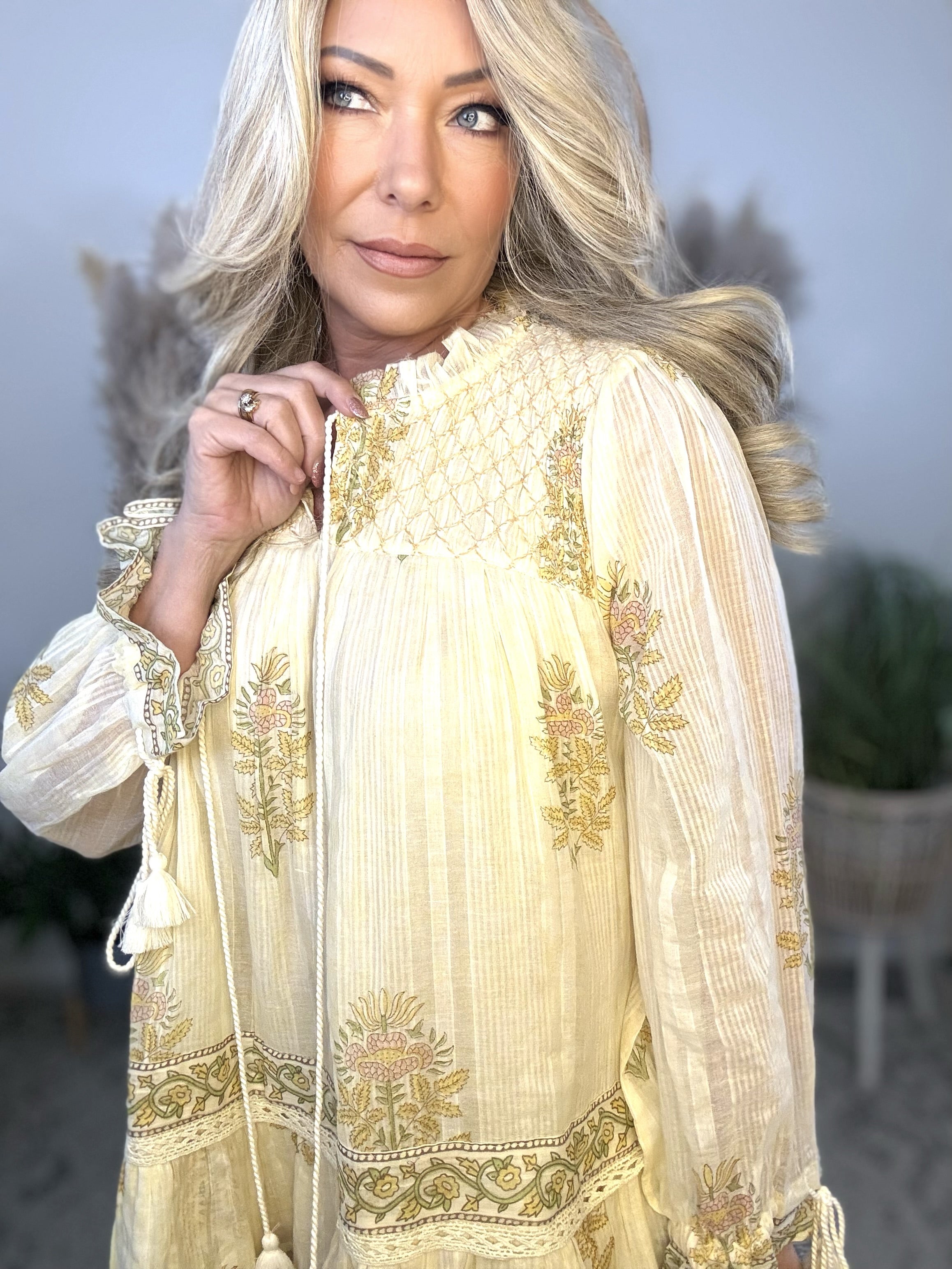 Soft Whispers Embroidered Mini