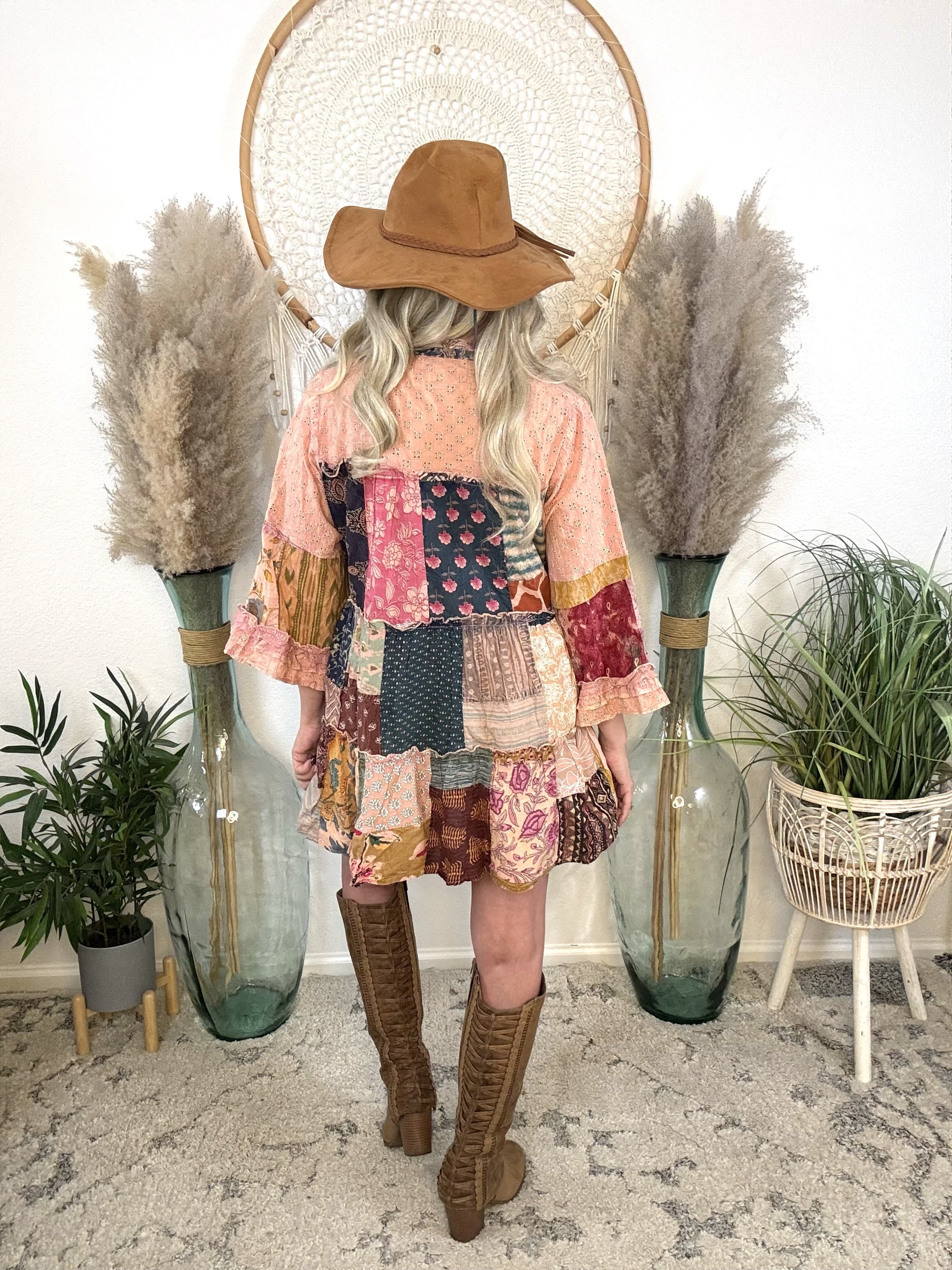 Patchwork Poetry Boho Blouse
