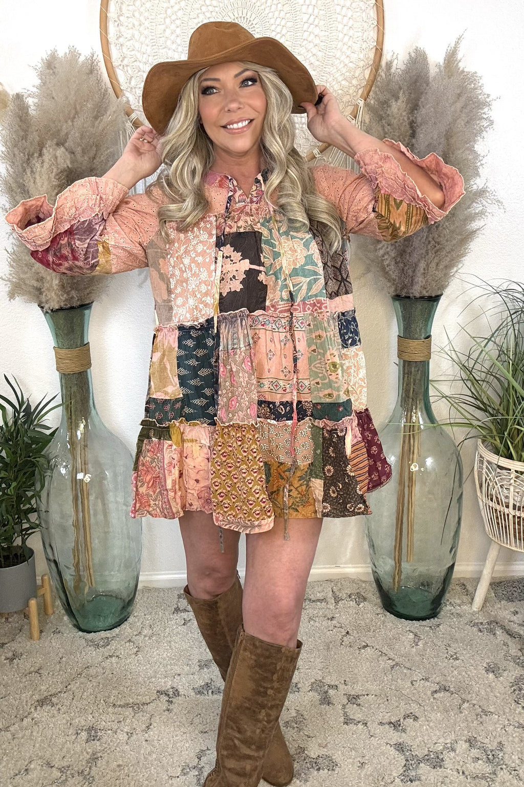 Patchwork Poetry Boho Blouse