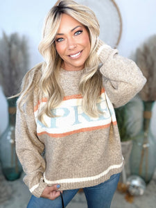 Apres Hour Retro Sweater-Beige