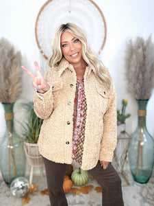 Summit Snuggle Shacket-Camel