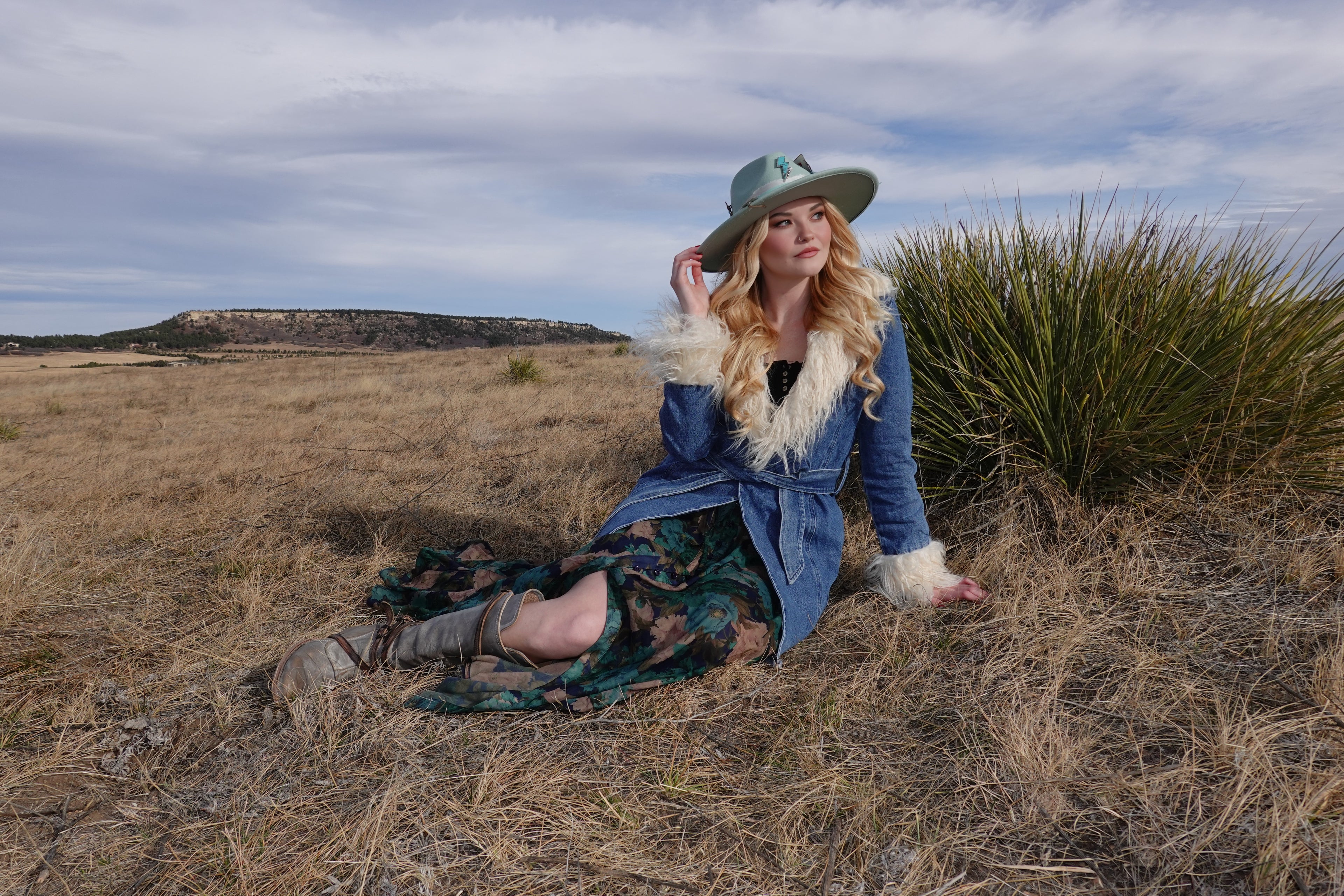 Midnight Meadows Maxi Skirt