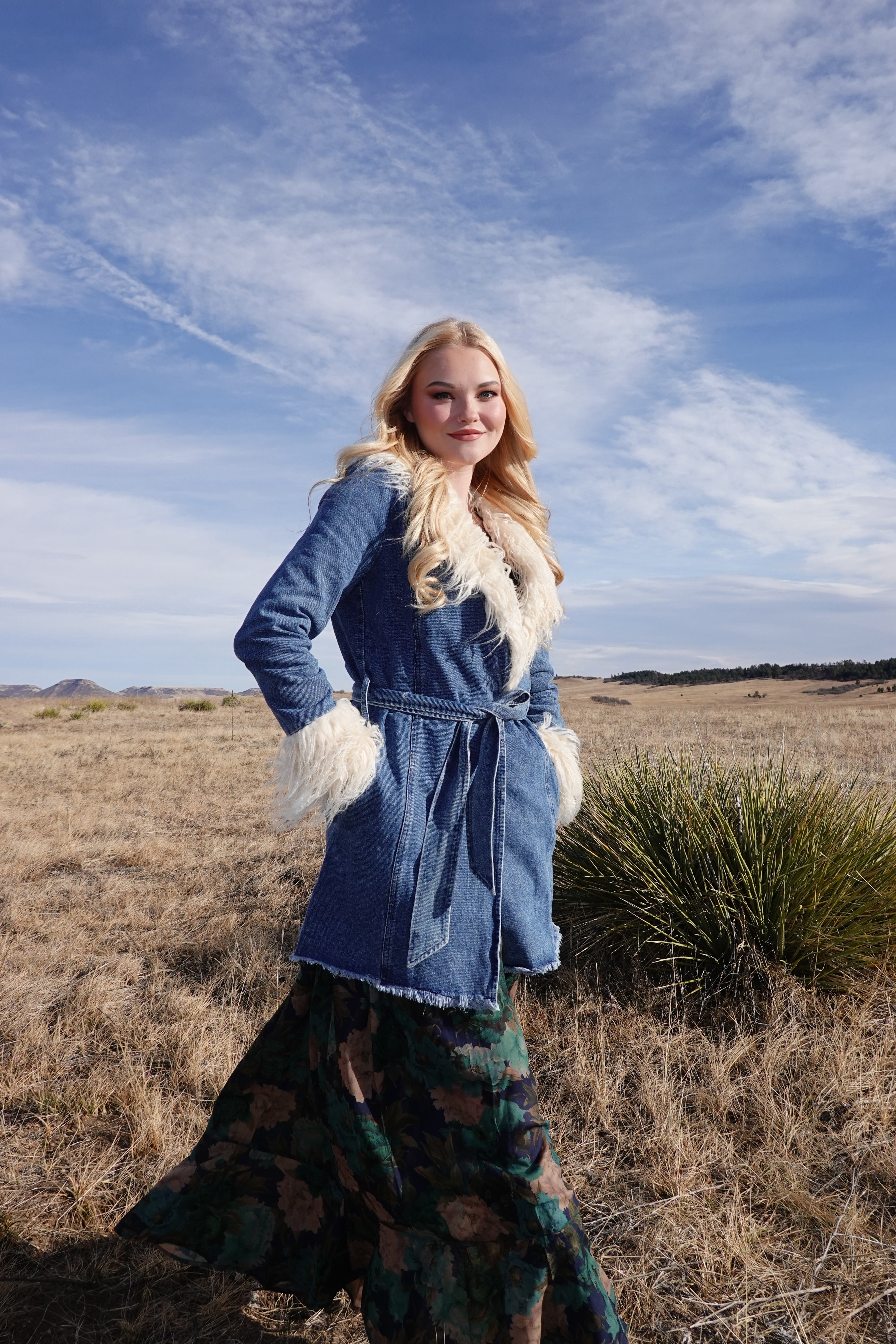 Snowdrift Wanderer Denim Coat