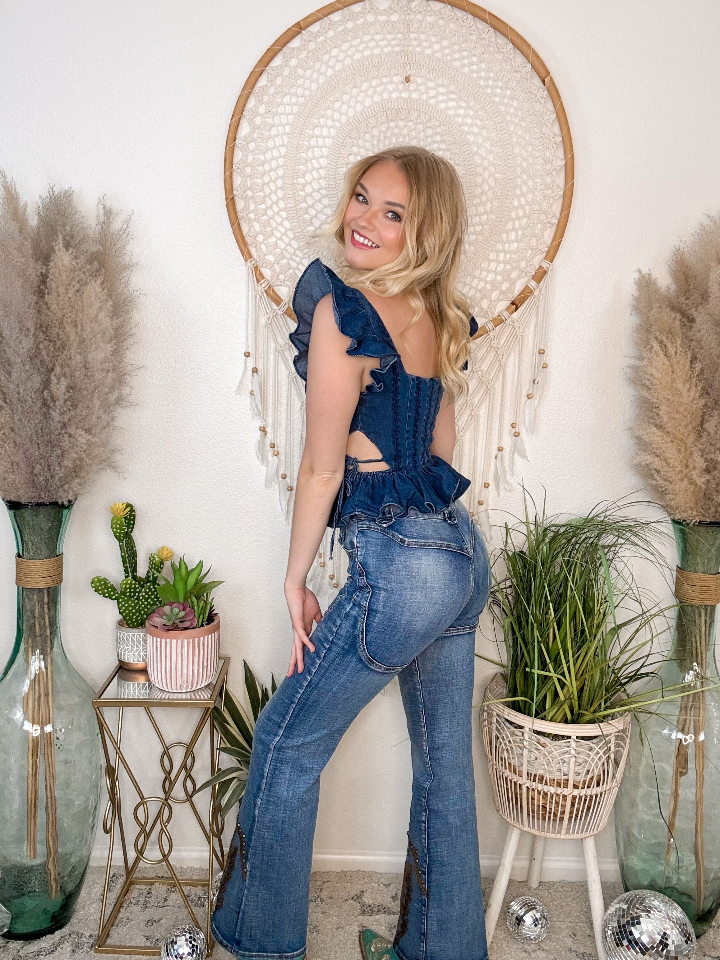 Southern Charm Embroidered Jeans