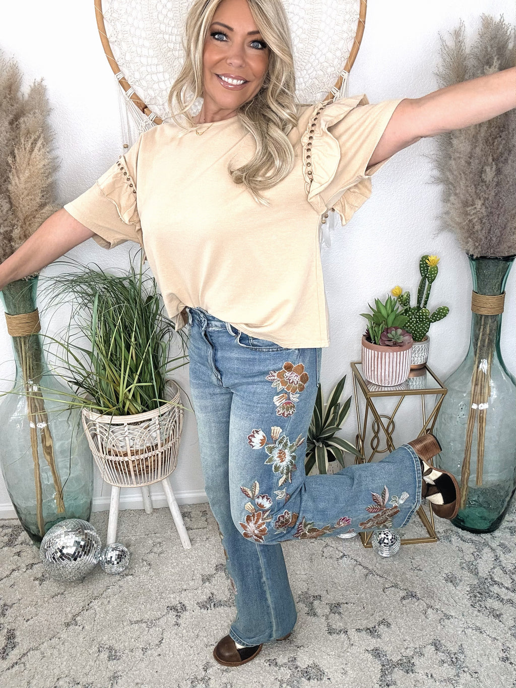 Wild Cat Studded Tee