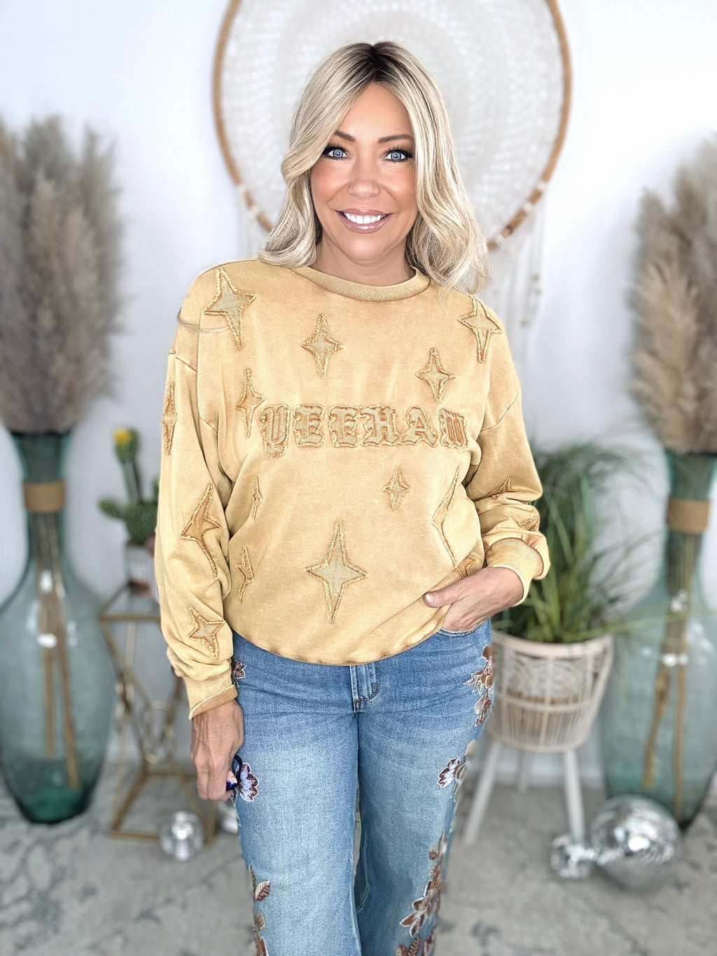 Yeehaw Acid Wash Pullover