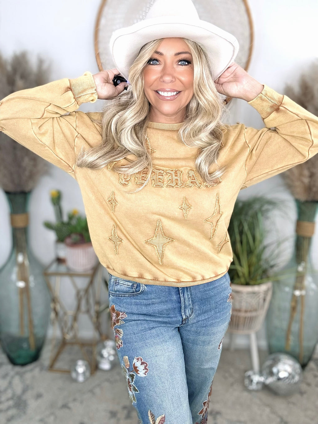 Yeehaw Acid Wash Pullover