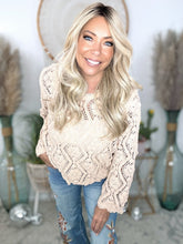 Load image into Gallery viewer, The Boheme Bloom Crochet Sweater
